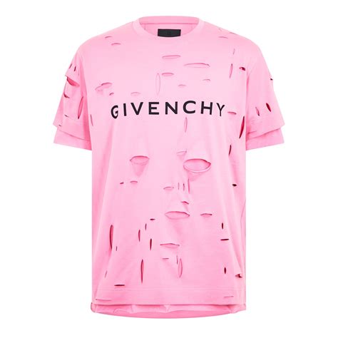 givenchy model tshirt|givenchy distressed t shirt.